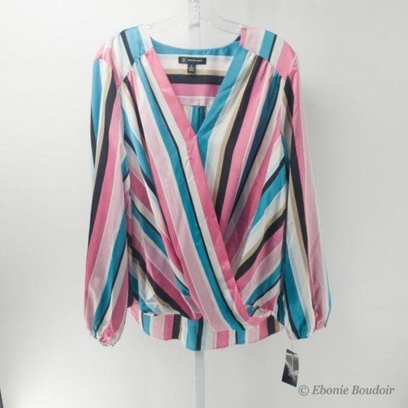 INC International Concepts Tops - INC International Concepts Multi-Color Stripe Top